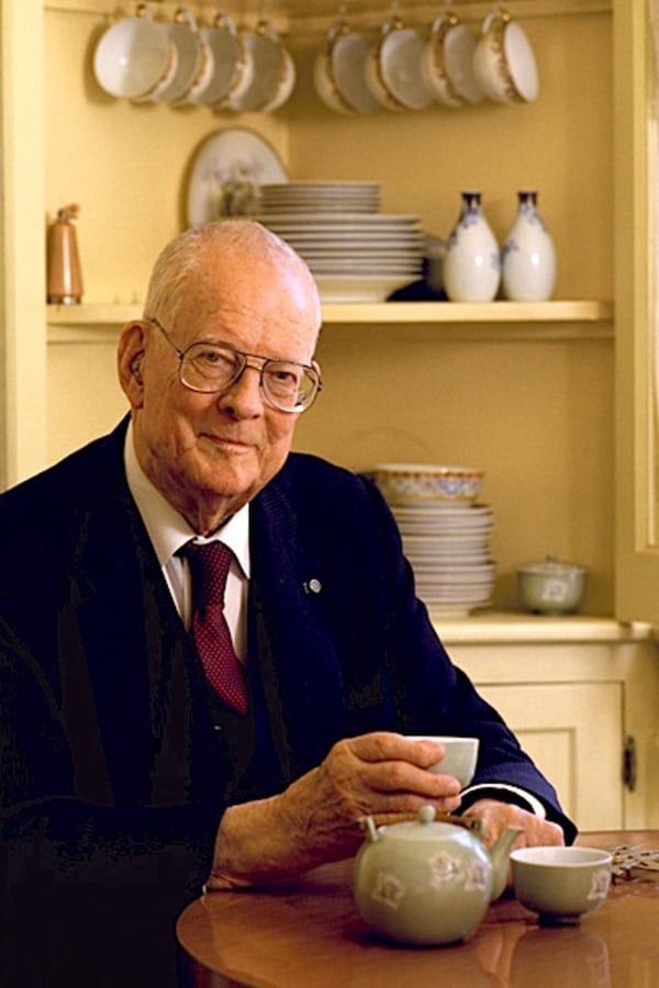 W. Edwards Deming in his kitchen