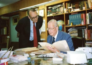 W. Edwards Deming working in his home office