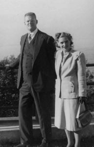 W. Edwards Deming with Lola (his wife) in Geneva