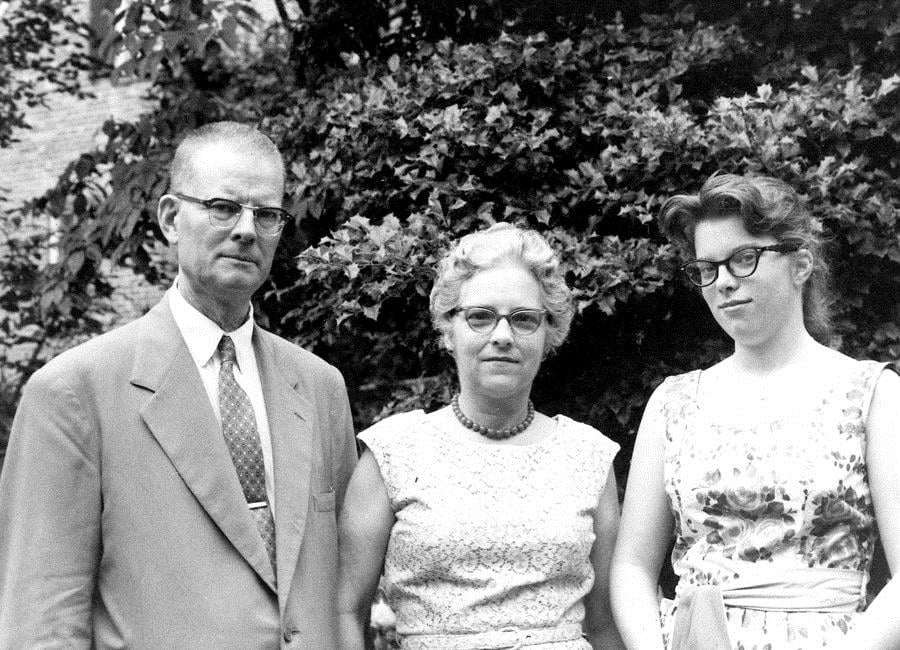 W. Edwards Deming with Lola (his wife) and Linda (his daughter) at home