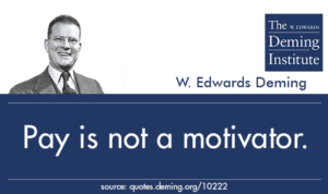 image with quote "pay is not a motivator"