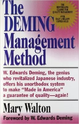 The book cover of the Deming Management Method