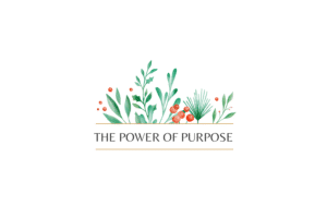 The power of purpose campaign logo, with green leaves and red berries above the words "the Power of Purpose".