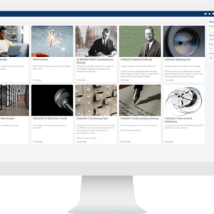 Computer screen showing DemingNext dashboard